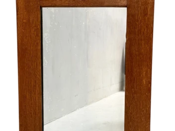 Arts & Crafts Wall Mirror with Hand-Carved Frogs by Kobus de Graaff, 1900s